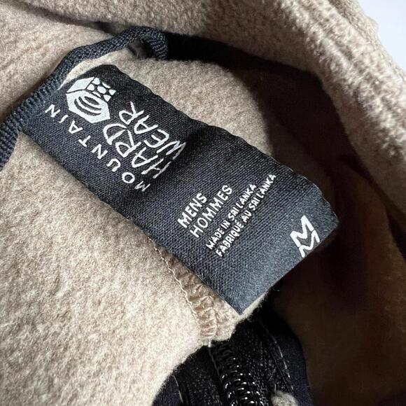 Mountain Hardwear Men’s Polartec Fleece Pullover Jacket Brown Size M Half Zip - Picture 4 of 6